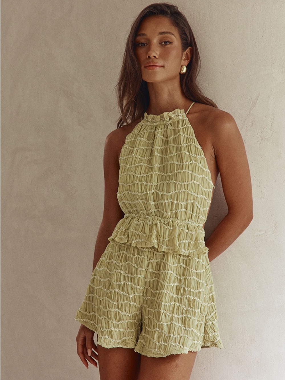 Adira Playsuit - Lime
